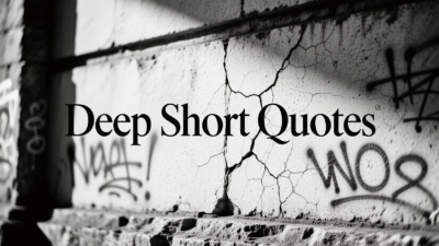 Deep Short Quotes in 2025